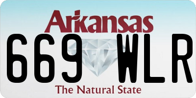 AR license plate 669WLR