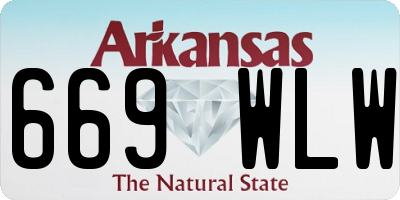 AR license plate 669WLW