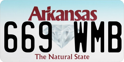 AR license plate 669WMB