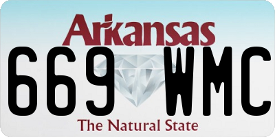 AR license plate 669WMC