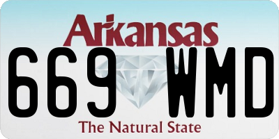 AR license plate 669WMD