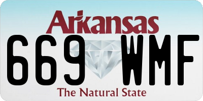 AR license plate 669WMF