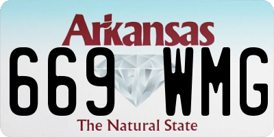 AR license plate 669WMG