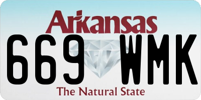 AR license plate 669WMK