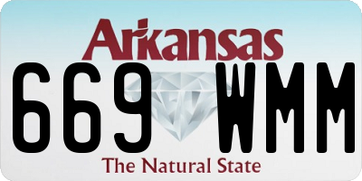AR license plate 669WMM