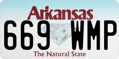 AR license plate 669WMP