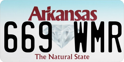 AR license plate 669WMR