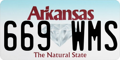 AR license plate 669WMS