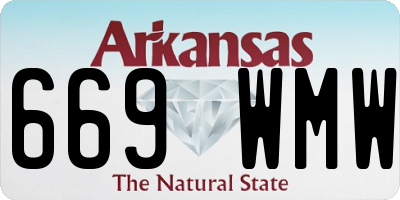 AR license plate 669WMW