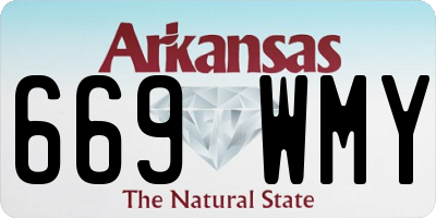 AR license plate 669WMY