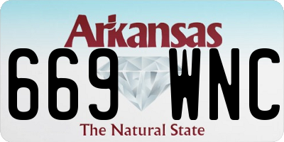 AR license plate 669WNC
