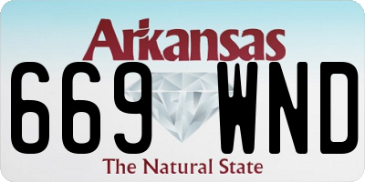 AR license plate 669WND