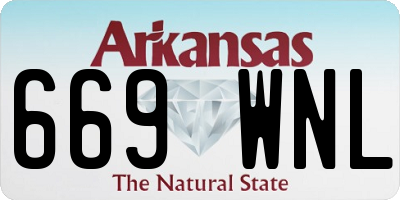 AR license plate 669WNL