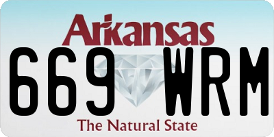 AR license plate 669WRM