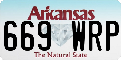 AR license plate 669WRP