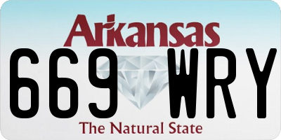AR license plate 669WRY