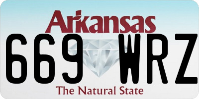 AR license plate 669WRZ