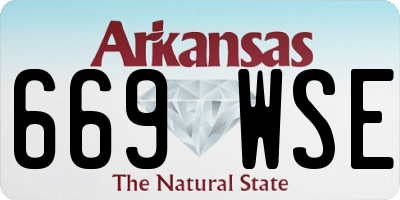 AR license plate 669WSE