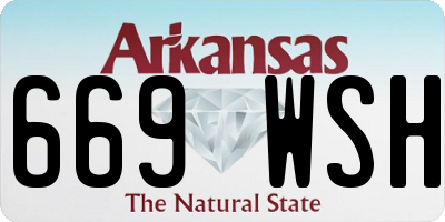 AR license plate 669WSH