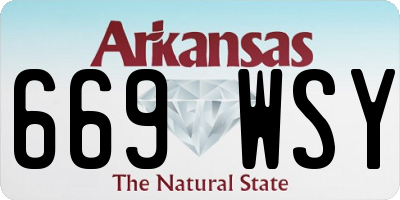 AR license plate 669WSY