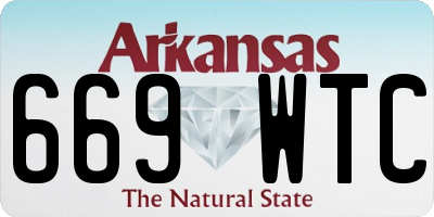 AR license plate 669WTC
