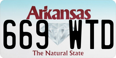 AR license plate 669WTD