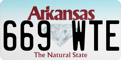 AR license plate 669WTE