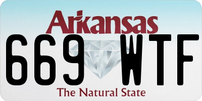 AR license plate 669WTF