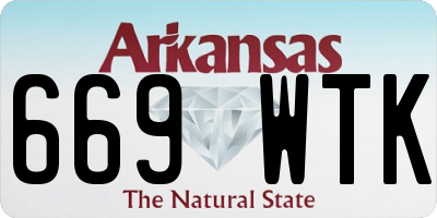 AR license plate 669WTK