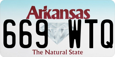 AR license plate 669WTQ