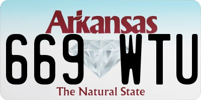 AR license plate 669WTU