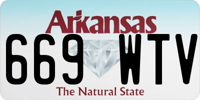 AR license plate 669WTV
