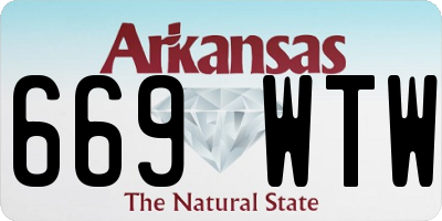 AR license plate 669WTW