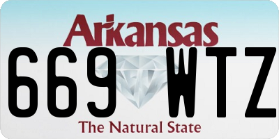 AR license plate 669WTZ