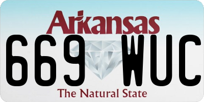 AR license plate 669WUC