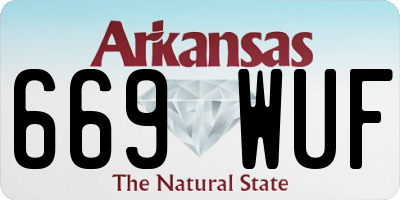 AR license plate 669WUF