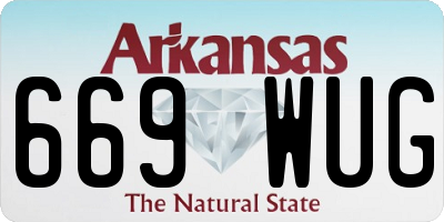 AR license plate 669WUG