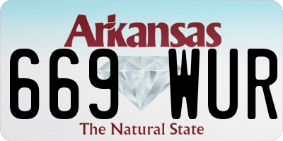 AR license plate 669WUR