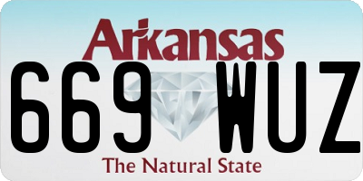 AR license plate 669WUZ