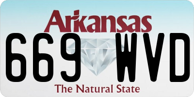 AR license plate 669WVD