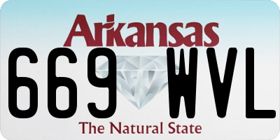 AR license plate 669WVL