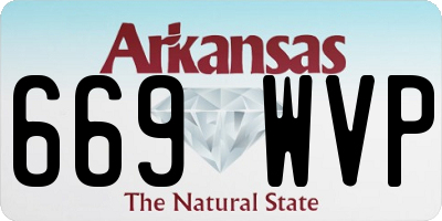AR license plate 669WVP