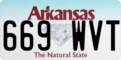 AR license plate 669WVT