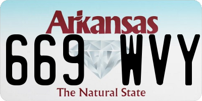 AR license plate 669WVY