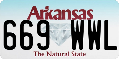 AR license plate 669WWL