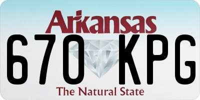 AR license plate 670KPG