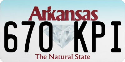 AR license plate 670KPI