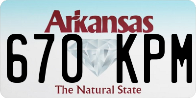 AR license plate 670KPM