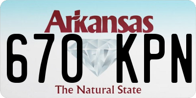 AR license plate 670KPN