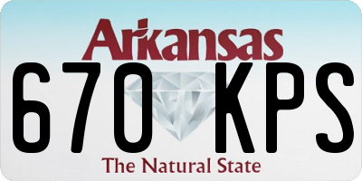 AR license plate 670KPS